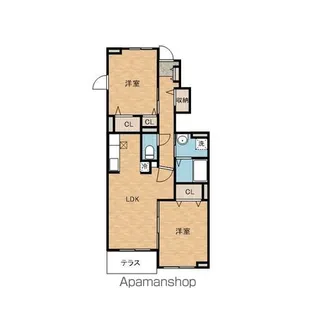 加神ガーデンハイツ3番館【102号室】の間取り