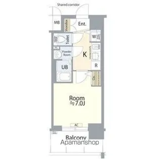 エスプレイス名古屋神宮前【505号室】の間取り