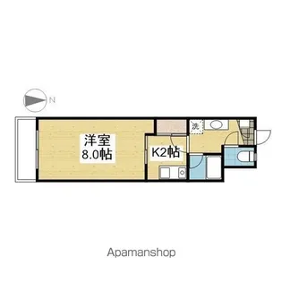 1Kの間取り画像