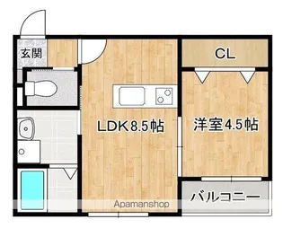 Paradisco moriyama【207号室】の間取り
