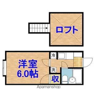 千代ハイツ【211号室】の間取り