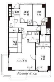 コスモ南柏【2階】の間取り