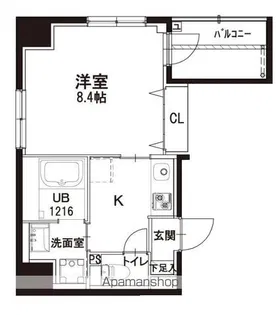 千葉中央・大庄マンション【9階】の間取り