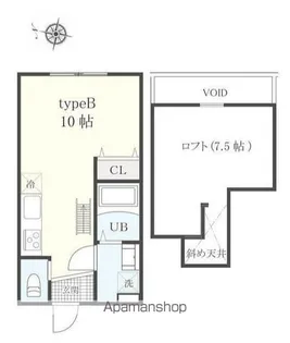 アーリーガーデン横濱山手Ⅱ【2階】の間取り
