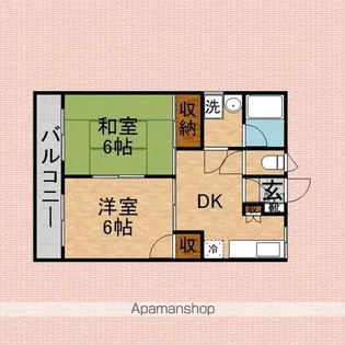 みずほ台7ハイツ【3階】の間取り