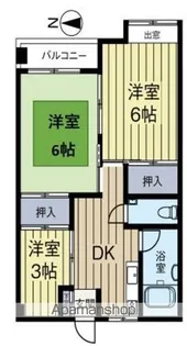 生野コーポ【218号室】の間取り
