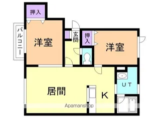 ローズベレー【103号室】の間取り