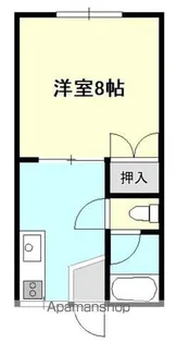 松香ハイツ【A105号室】の間取り