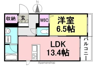 SHA MAISON 翔(シャーメゾン翔)【102号室】の間取り