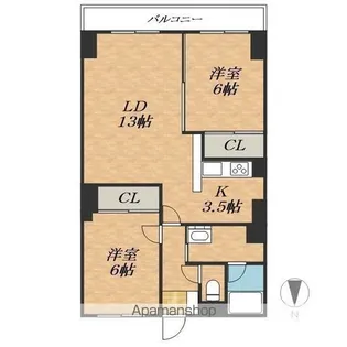 CENTER CITY③【3階】の間取り