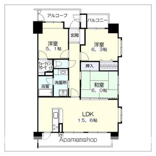 Jsマンション新宮ステーション【5階】の間取り