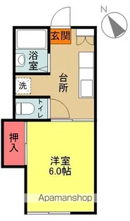 アビタシオンS【105号室】の間取り