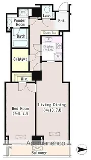 恵比寿ガーデンテラス弐番館【11階】の間取り