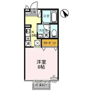 ロズウェル【102号室】の間取り