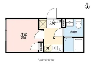 CIEL KAMIKITAZAWA【B103号室】の間取り