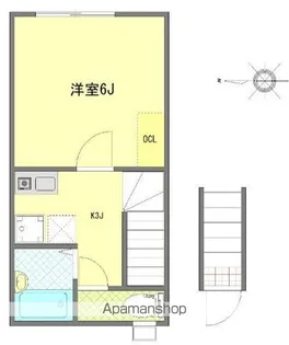 東京都杉並区高円寺南1丁目【アパート】の間取り