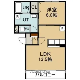 ラ・プレイアディ【202号室】の間取り