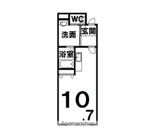 CASSINI(カッシーニ)【C号室】の間取り