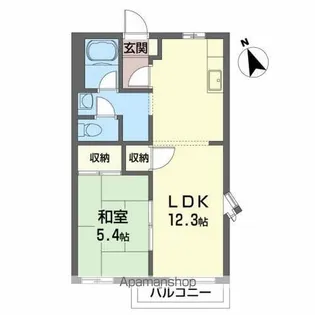 ジュネス昭和【2階】の間取り