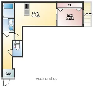 SUNMARK賀茂【303号室】の間取り