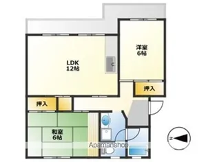 エイトハイツ坂本【4階】の間取り