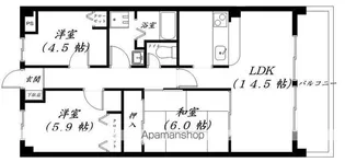 ユーフォリア【203号室】の間取り