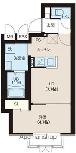 レピュア早稲田レジデンス【1階】の間取り