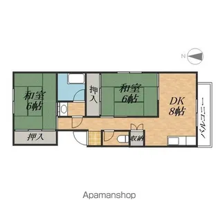 キロコハイツ【4階】の間取り