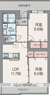 アロッジオ トガリーゼ【1階】の間取り