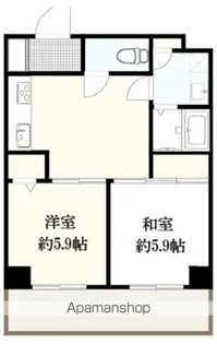 サンブルグ通町【5階】の間取り