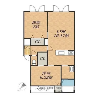ROTHTLE【1階】の間取り
