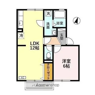 ヴィラ・ベルデベル A【2階】の間取り