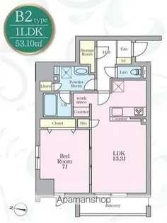 アーバンノット原宿【4階】の間取り