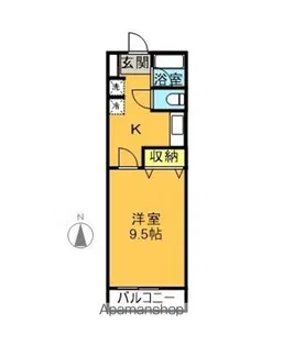 メゾン22【107号室】の間取り