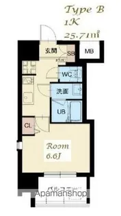 スプランディッド 大山【12階】の間取り