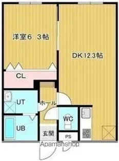 セイントロック湯浜【2階】の間取り