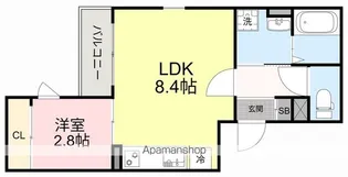 ソルテ二軒茶屋【1階】の間取り