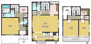東京都江戸川区南小岩6丁目【一戸建】の間取り