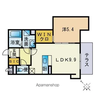 GD OHASHI APARTMENT【106号室】の間取り