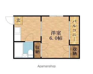 レヂデンスパート1【4A号室】の間取り