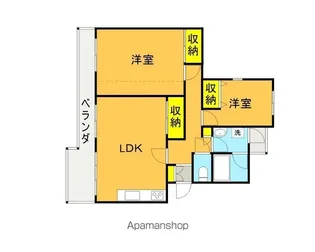 MARUCO万世【302号室】の間取り