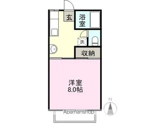 コーポエース B棟【1階】の間取り