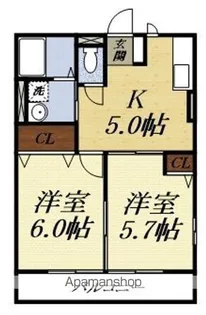 サンコートヴィラ【D101号室】の間取り