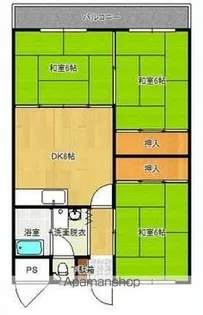 第2オーキッドビル【6階】の間取り