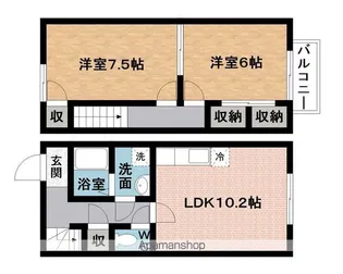 グレードハウス【1階】の間取り