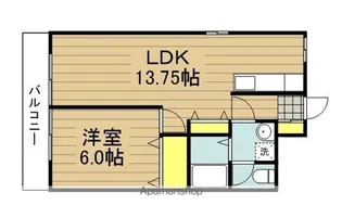 メゾン一伸【401号室】の間取り