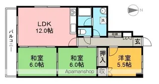 プロスパリティ扇【9階】の間取り