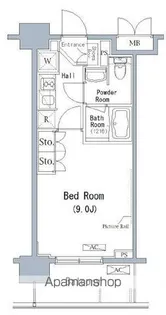 パークアクシス千葉新町【8階】の間取り