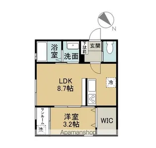 MEMOIRE坂井東【1階】の間取り