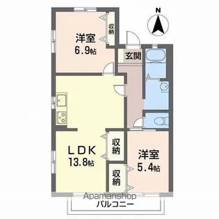 アーバンドリーム【2階】の間取り